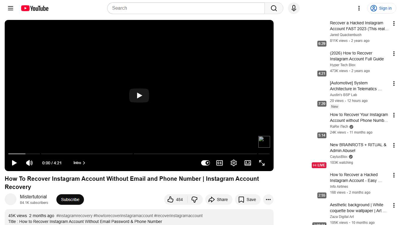 How To Recover Instagram Account Without Email and Phone Number Instagram Account Recovery - YouTube
