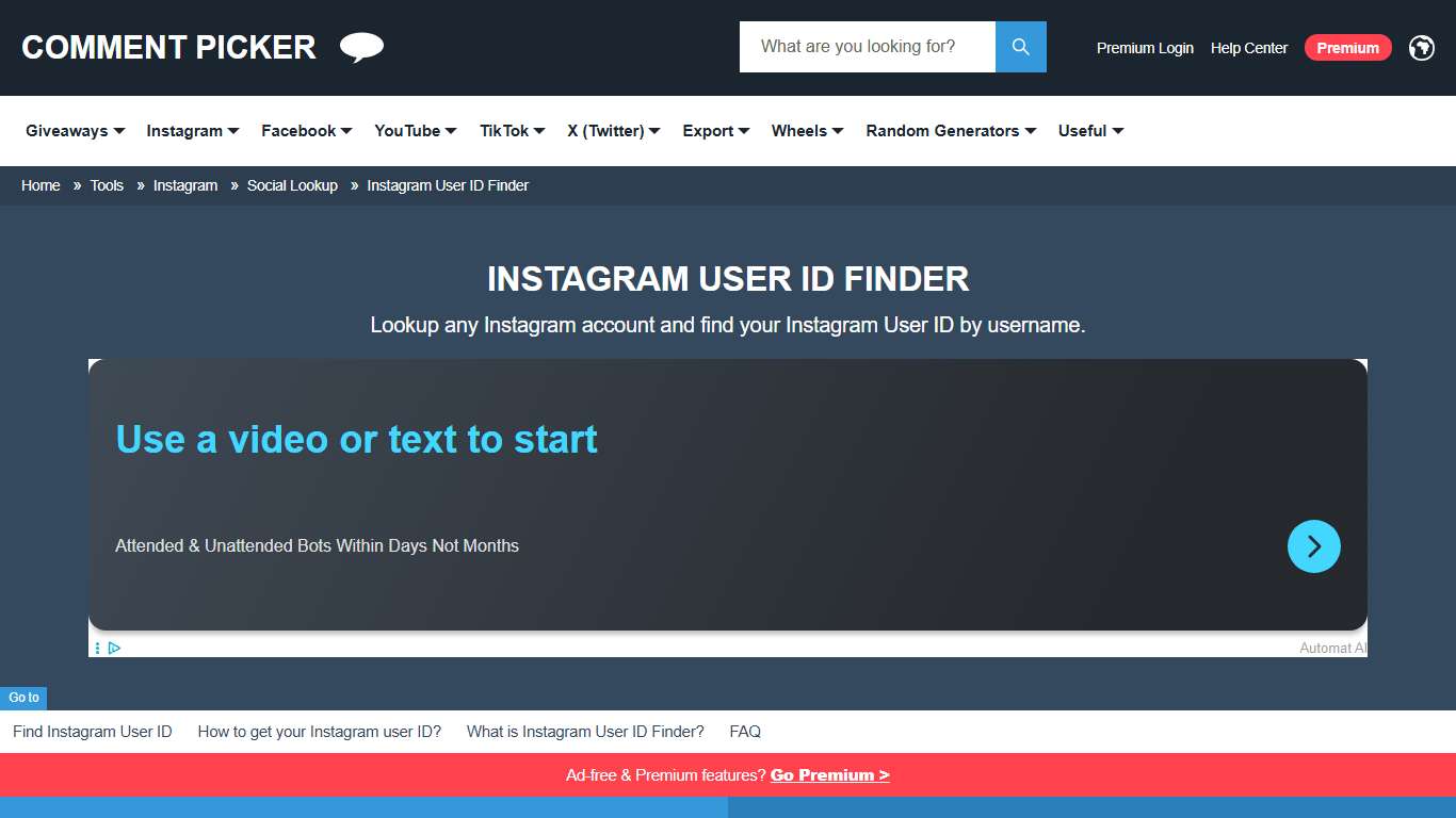 Find Your Instagram User ID: Profile & Account Lookup Tool